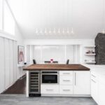 Fayetteville NY Kitchen Remodel with walls removed and large island contemporary fowler home remodel