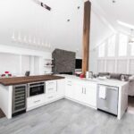 Fayetteville NY Kitchen Remodel with walls removed and large island contemporary fowler home remodel