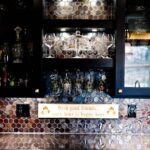 Liverpool NY kitchen remodel with custom beverage center and dark wood cabinetry