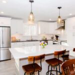 Manlius NY kitchen remodel with wall removed to create an open kitchen with large island
